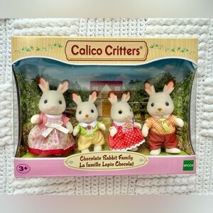 Calico Critters Chocolate Rabbit Family Set